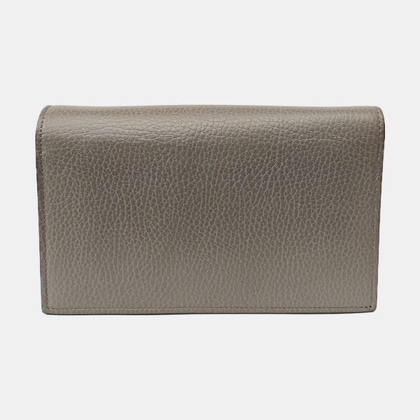Interlocking G Small Calfskin Gray