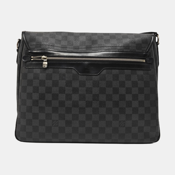 DANIEL GM Damier Graphite Coated Canvas Gray