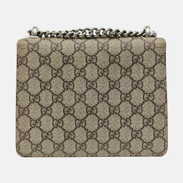 Dionysus Mini Monogram Coated Canvas Beige