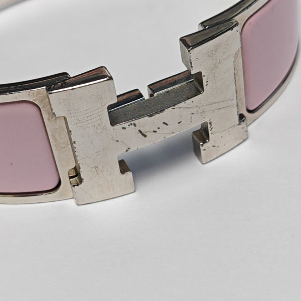 Clic Clac H Metal Silver Bangle