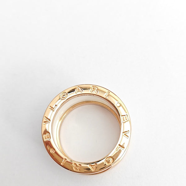 B.ZERO1 18k Rose Gold Ring EU 53