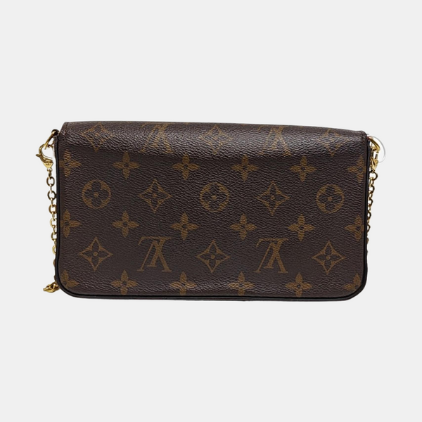 FÉLICIE Monogram Coated Canvas Brown