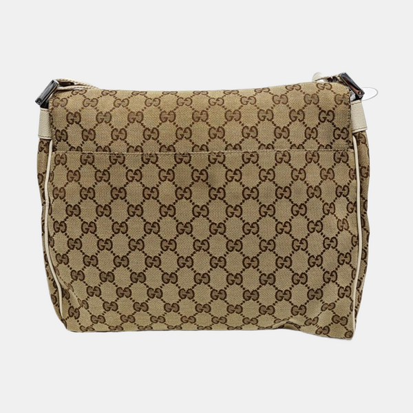 Monogram Canvas Crossbody Bag Beige