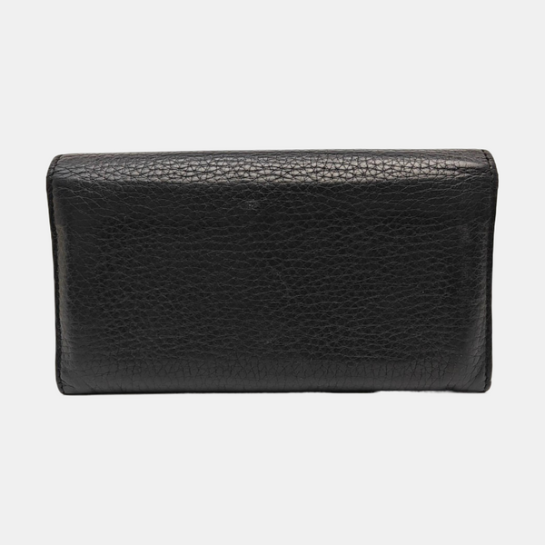GG Marmont Super Mini Calfskin Black Wallet