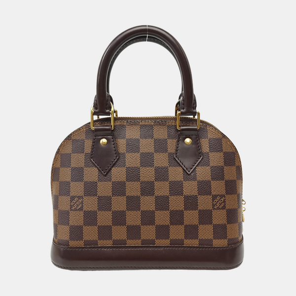 ALMA BB Damier Ebene Coated Canvas Brown