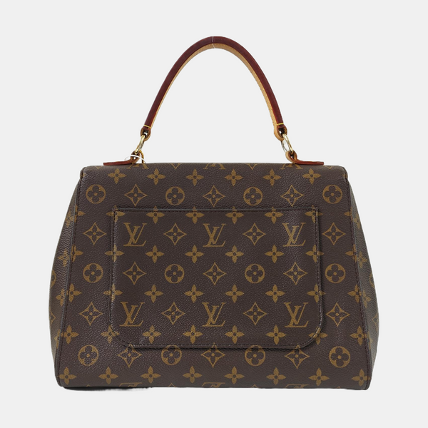 CLUNY MM Monogram Coated Canvas Brown