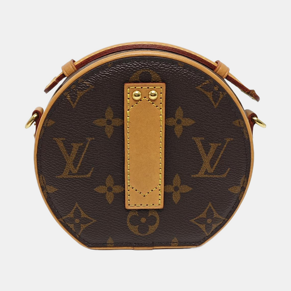 BOITE CHAPEAU Mini Monogram Coated Canvas Brown