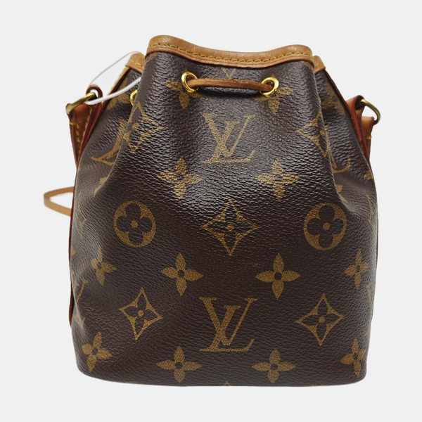 NÉONOÉ Nano Monogram Coated Canvas Brown
