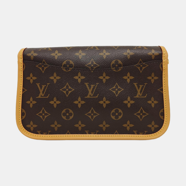 DIANE Monogram Coated Canvas Brown