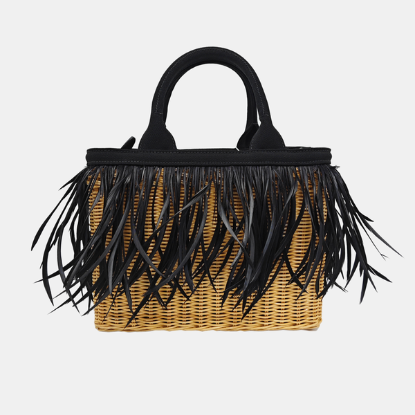 Special Material Shoulder Bag Beige