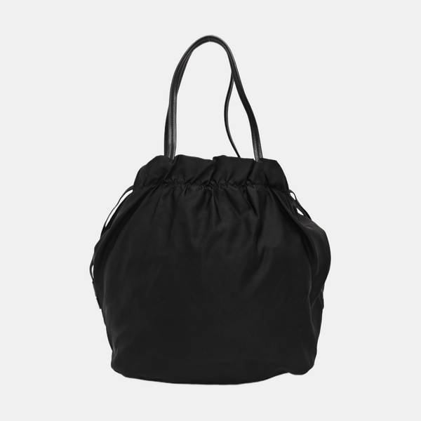 Nylon Top Handle Bag Black