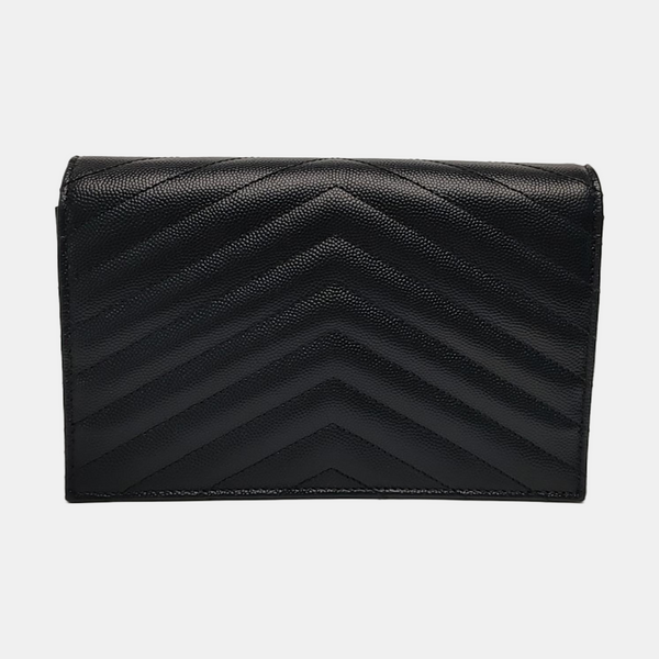 MONOGRAM WOC Chevron Calfskin Black