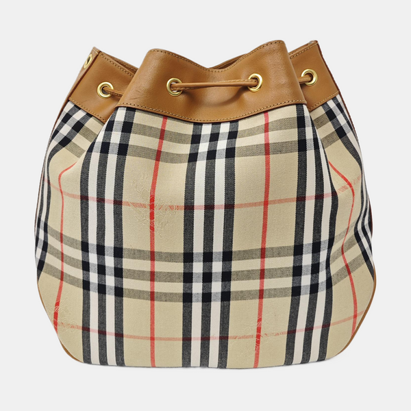 Canvas Bucket Bag Medium Brown