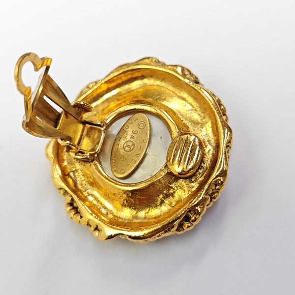 Metal Gold Clip On Earrings