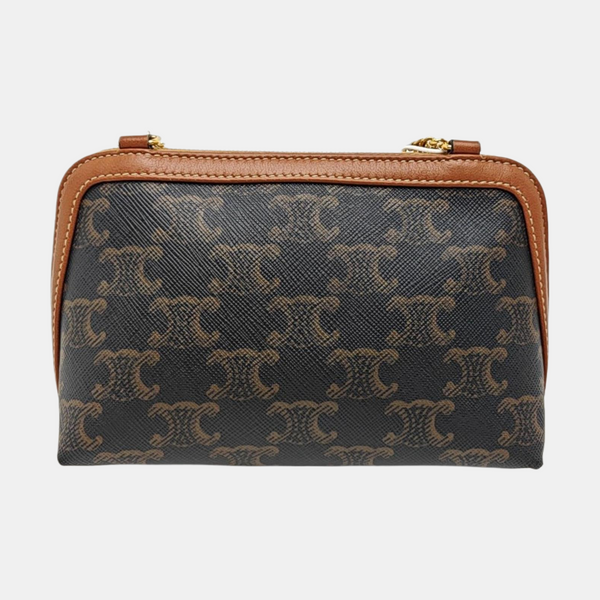 TRIOMPHE Mini Coated Canvas Brown