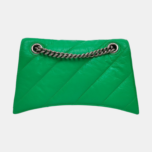Crush Small Quilted Calfskin Green