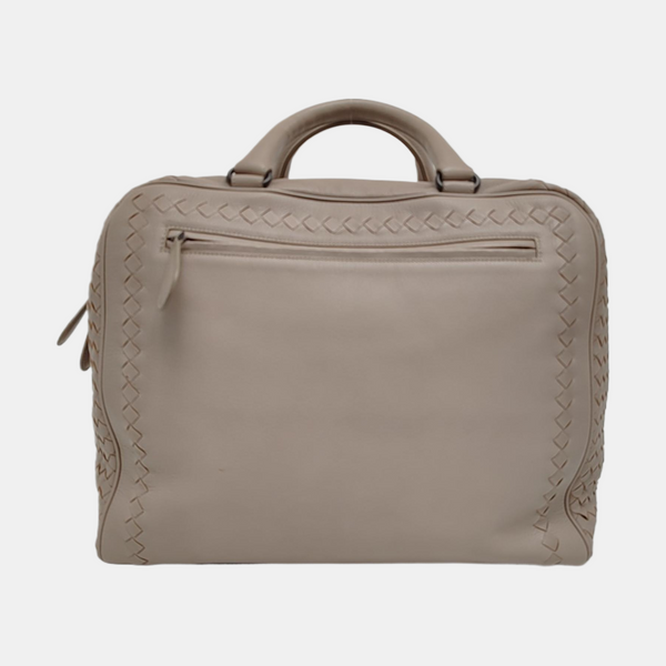 Calfskin Top Handle Bag Gray