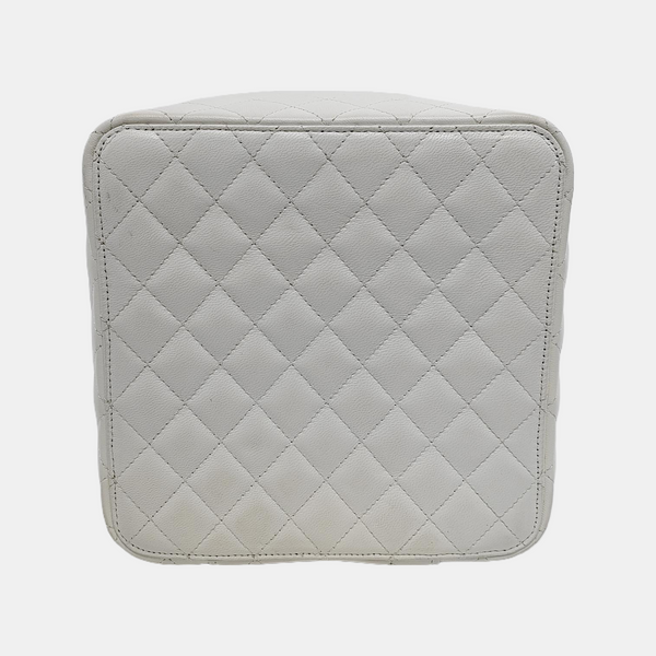 Quilted Lambskin White