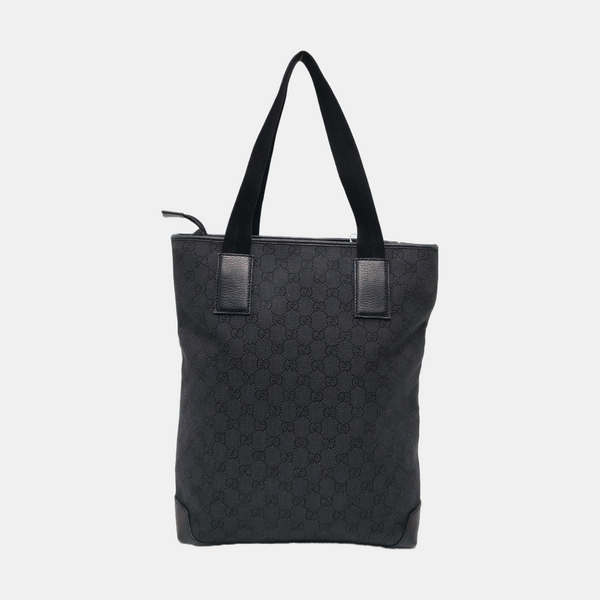 Monogram Canvas Tote Bag Black