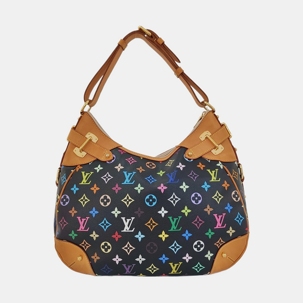 GRETA Monogram Coated Canvas Black