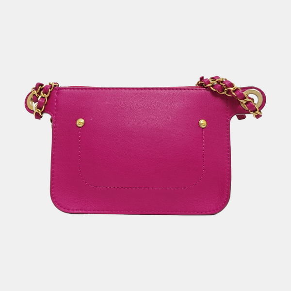 Quilted Calfskin Shoulder Bag Pink