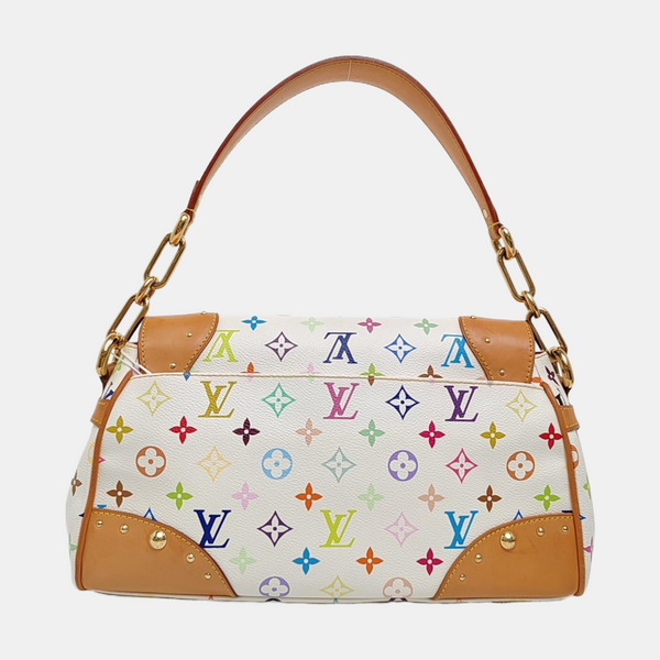 LV × TM BEVERLY MM Monogram Coated Canvas White