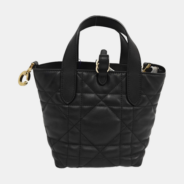 Toujours Nano Cannage Calfskin Black