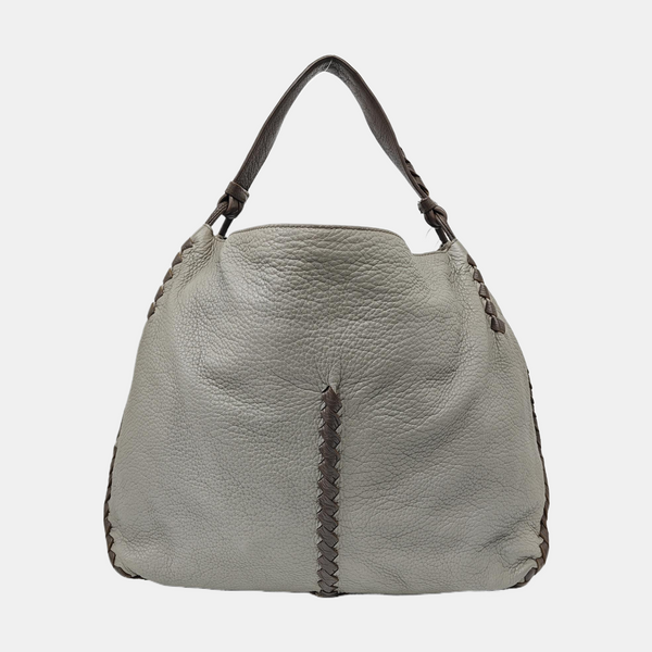 Calfskin Bucket Bag Gray