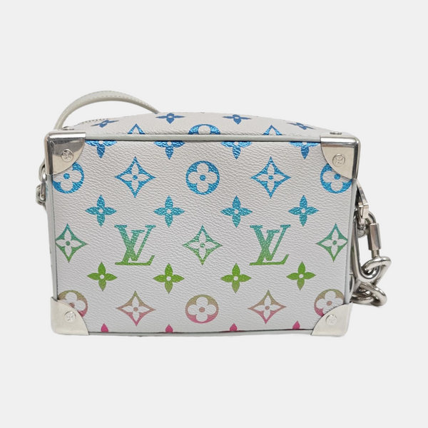SOFT TRUNK Mini Monogram Coated Canvas White