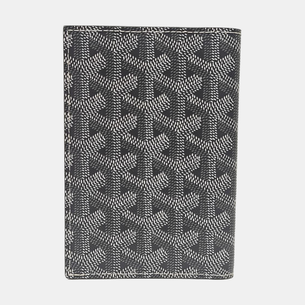 Saint-Marc Coated Canvas Gray Card Holder