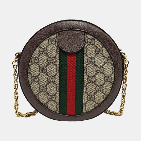 Ophidia Mini Monogram Coated Canvas Beige