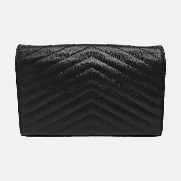 MONOGRAM Medium Chevron Calfskin Black