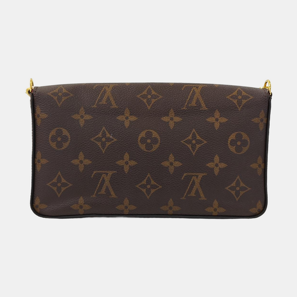 FÉLICIE Monogram Lona Revestida Marrón