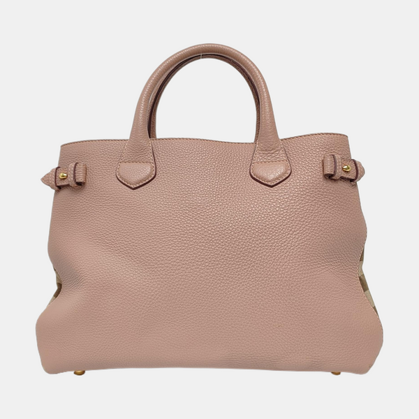 The Banner Medium Calfskin Pink