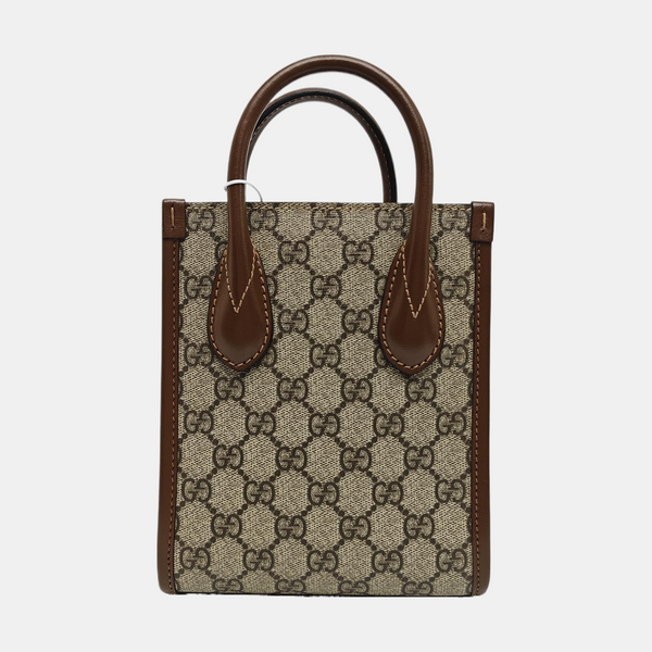 Retro Mini Monogram Coated Canvas Beige