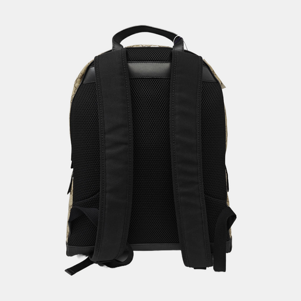 Monogram Coated Canvas Backpack Black