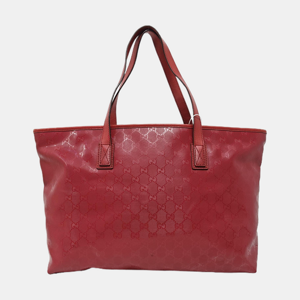 GG Imprime Monogram Coated Canvas Red
