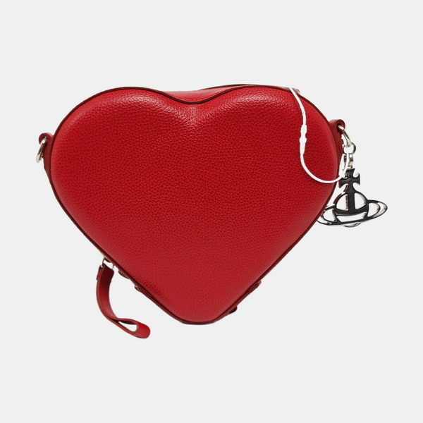Leather Shoulder Bag Red