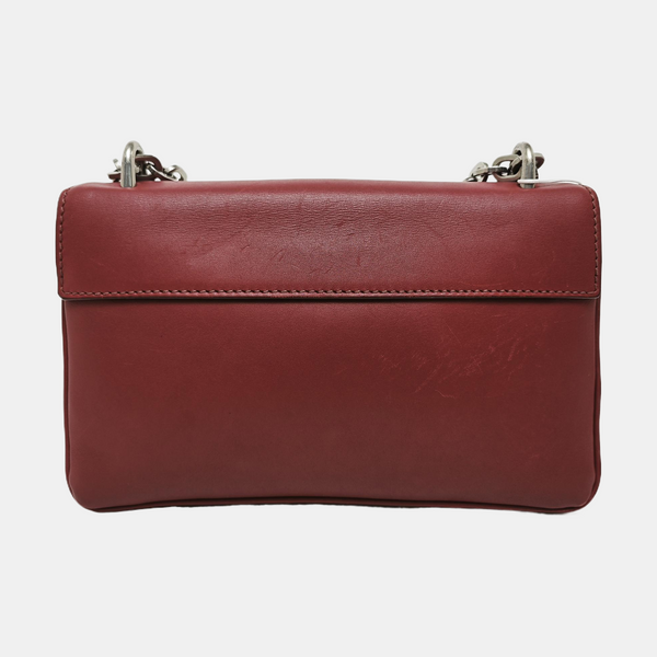 Calfskin Crossbody Bag Red