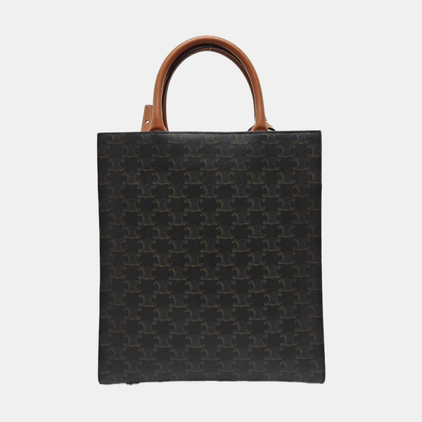 CABAS CELINE Small Coated Canvas Brown