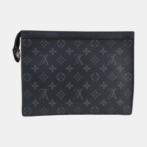 Pochette Voyag MM Monogram Coated Canvas Black