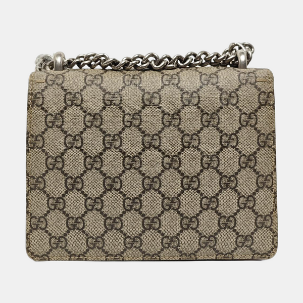 Dionysus Mini Monogram Coated Canvas Beige