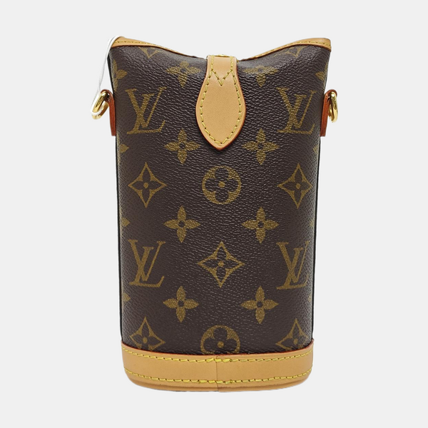 FOLD ME Monogram Coated Canvas Brown