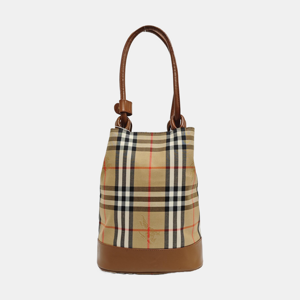 Canvas Bucket Bag Beige