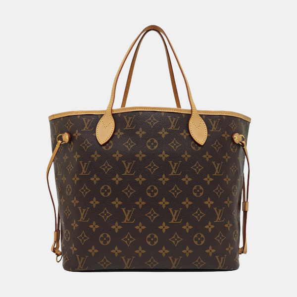 NEVERFULL MM Monogram Coated Canvas Brown