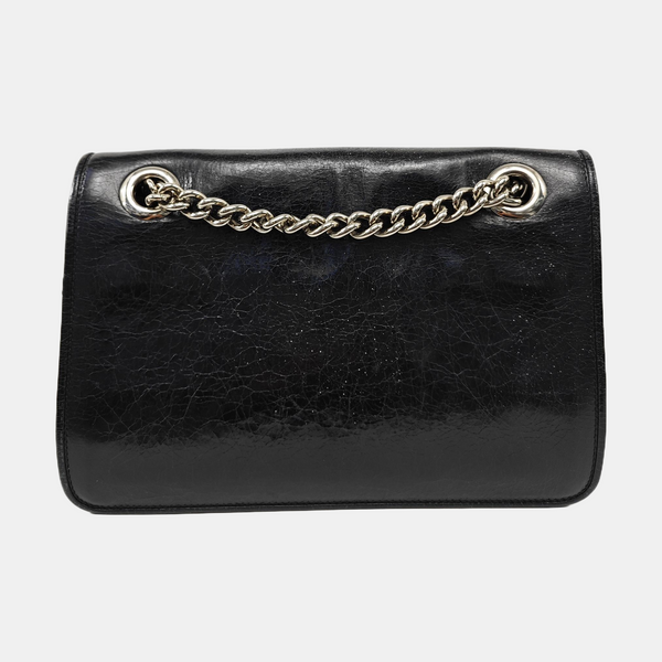 Calfskin Shoulder Bag Black