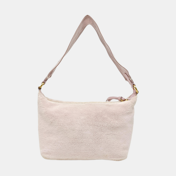 Fabric Top Handle Bag Mini Pink