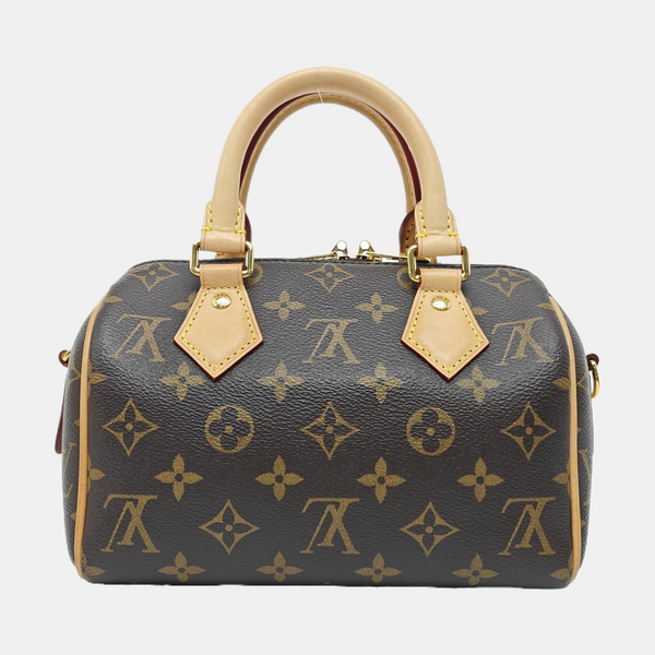 SPEEDY 20 Monogram Coated Canvas Brown