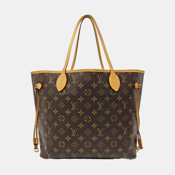 NEVERFULL MM Monogram Coated Canvas Brown