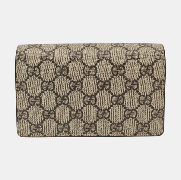 Dionysus Super Mini Monogram Coated Canvas Beige